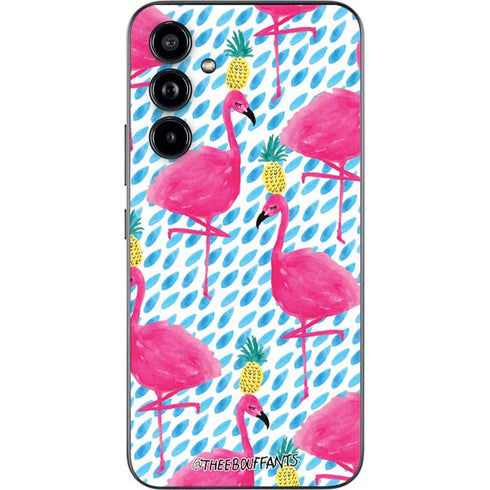 Bouffants and Broken Hearts Party Flamingos Galaxy A54 5G Skin
